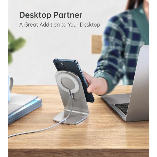 Choetech MIX00117SL (T517+H047) MagLeap Wireless Charger & stand