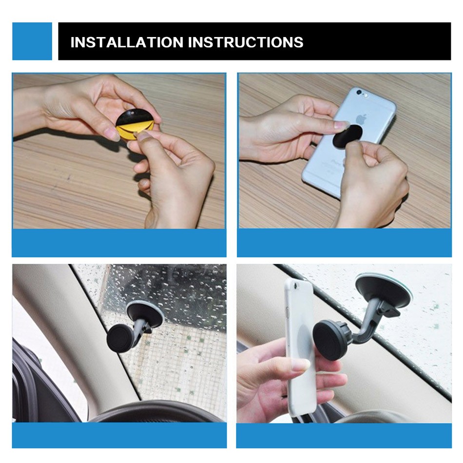 Universal Dashboard Car Holder Black