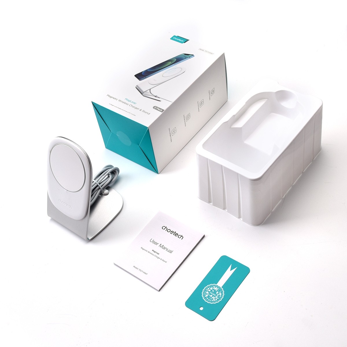 Choetech MIX00117SL (T517+H047) MagLeap Wireless Charger & stand