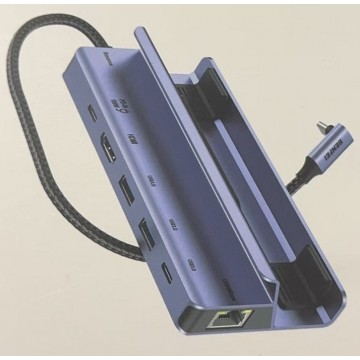 BENFEI 000492GY 6 in 1 Docking 1xHDMI 4K, 2xUSB-A 3.0, 1xUSB-C 3.0, 1xUSB-C PD, 1xRJ45