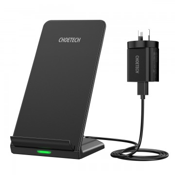 Choetech T524-SAU Wireless Charger+ AC Adapter (AU) Black