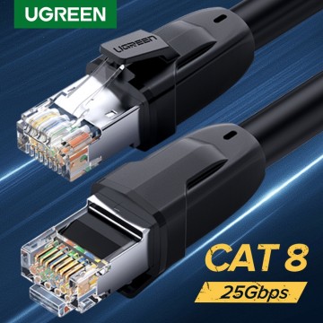 UGREEN 70172 Cat8 Cable - Pure Copper Patch Cord 5M (Black)