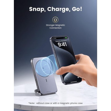 UGREEN 15086 10000mAh Magnetic Wireless Power Bank (Sapce Gray)