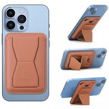 Choetech PC0003-DBW Magnetic Card Holder for Iphone 12,13,14 Brown colour