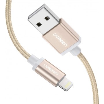 UGREEN 30587 Lightning to USB2.0 Sync & Charging Cable 1M  Gold