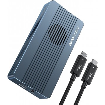 ACASIS TBU405Pro USB4 NVMe M.2 SSD Enclosure 40Gbps 2280 w/ Cooling Fan