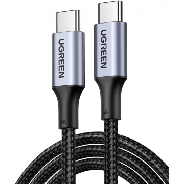 UGREEN 70429 100W USB C to USB C Cable PD Fast Charging for iPhone 15/16/17 Pro Max, MacBook Pro, iPad, Dell XPS, Chromebook, Pixel... 2M (Black)