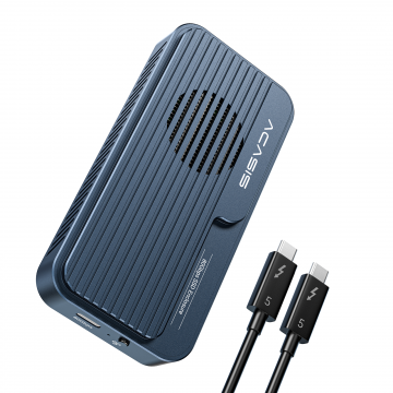 ACASIS TB501Pro USB4 v2 80Gbps M.2 NVMe SSD Enclosure – Thunderbolt 5/4/3 – 6,000MB/s – PCIe Gen5 Ready – Active Cooling Fan