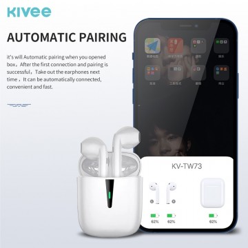 Kivee TW73 Bluetooth 5.0 Wireless Earphone White (Replace by BH-T02)