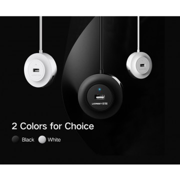 UGREEN 20270 USB 2.0 4 Ports Hub White