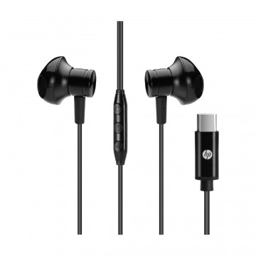 HP DHH-1126-BK TUSB-C Headphones Black with Microphone