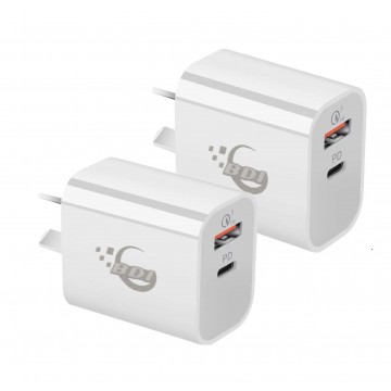 BDI 25W PD Quick Charger AU plug with USB and Type C Port  SDC-25WACB -2pack