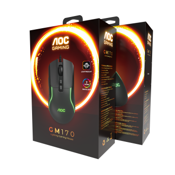 AOC GM170 Wired RGB Gaming Mouse 7-Key