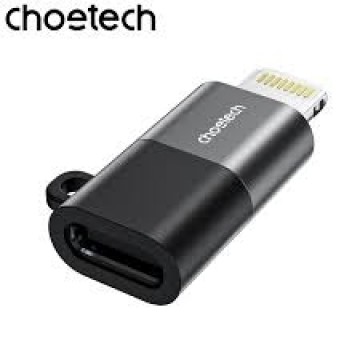 Choetech CR-001-GY lighting to USB-C USB Adapter - Black