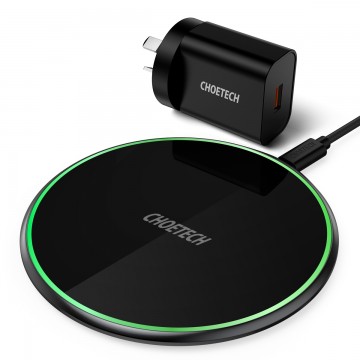 Choetech T559-F 15W Fast Charging Pad + AU AC Adapter
