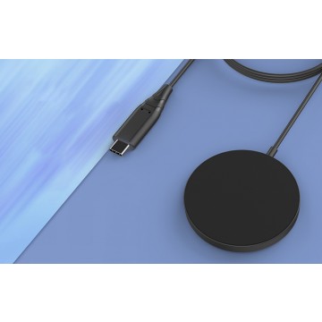 Choetech T518-BK15W Removable Fast Wireless Magenetic Charger for iPhone12/13/14/15 & More with 1M Cable