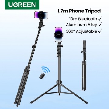 UGREEN 15062  Selfie Stick Tripod with Remote 1.5M