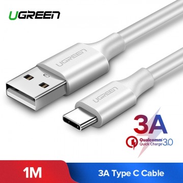 UGREEN 60121 USB 2.0 Type A to Type-C Male Nickel Plated 1M (White)