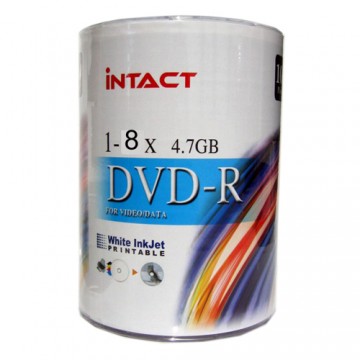 INTACT DVD-R / 8X / 100 TUBE / WHITE / IP0810