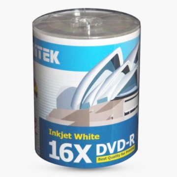 RITEK DVD-R / 16X / 100 TUBE / WHITE 525542