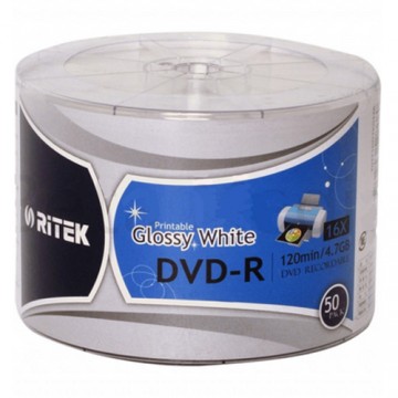 RITEK DVD-R / 16X / 50 TUBE / GLOSSY 528680